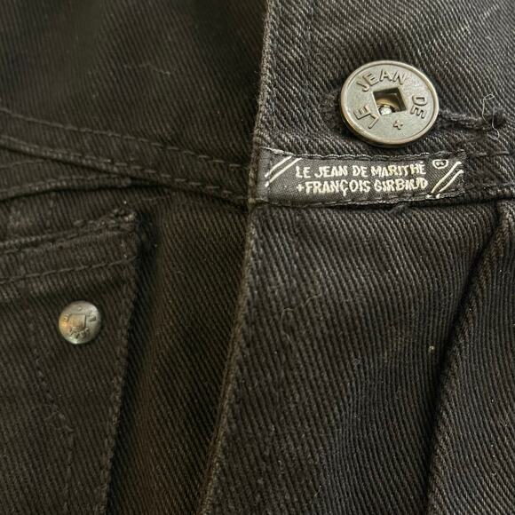 VTG Girbaud Marithe Francois Black Thick Jean Trucker Jacket Men Size XXL Y2K - Picture 12 of 12